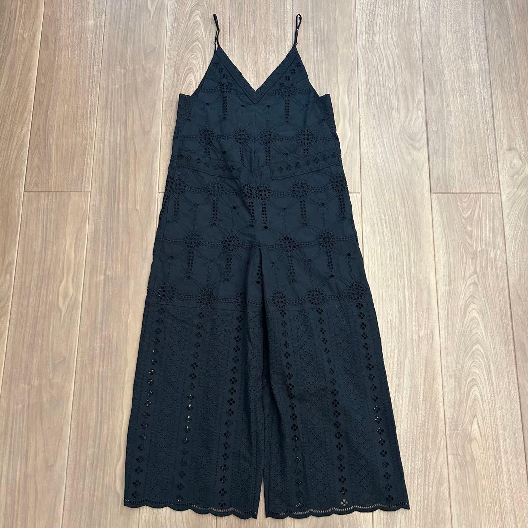 IENA レースオールインワン　ブラックレースアップオールインワン　黒