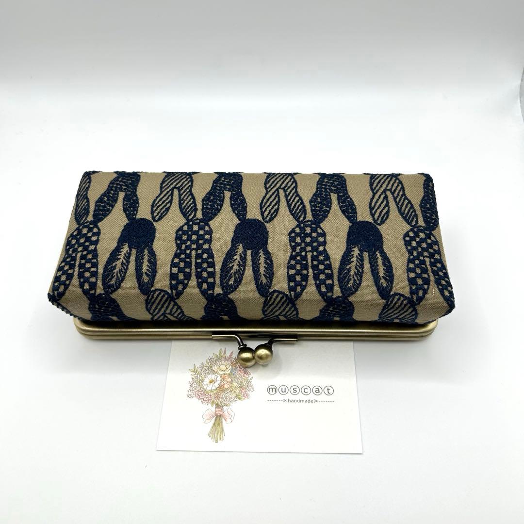 a-ya⚮̈ ミナペルホネン/ボックスがま口・大/おまとめ2点