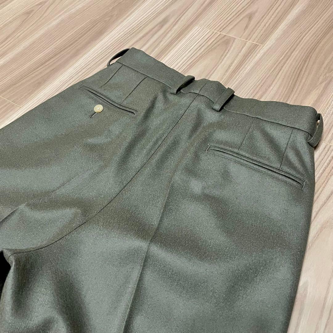 Cornier ウールカシミヤ ワイドスラックス S グレージュ　新品未使用