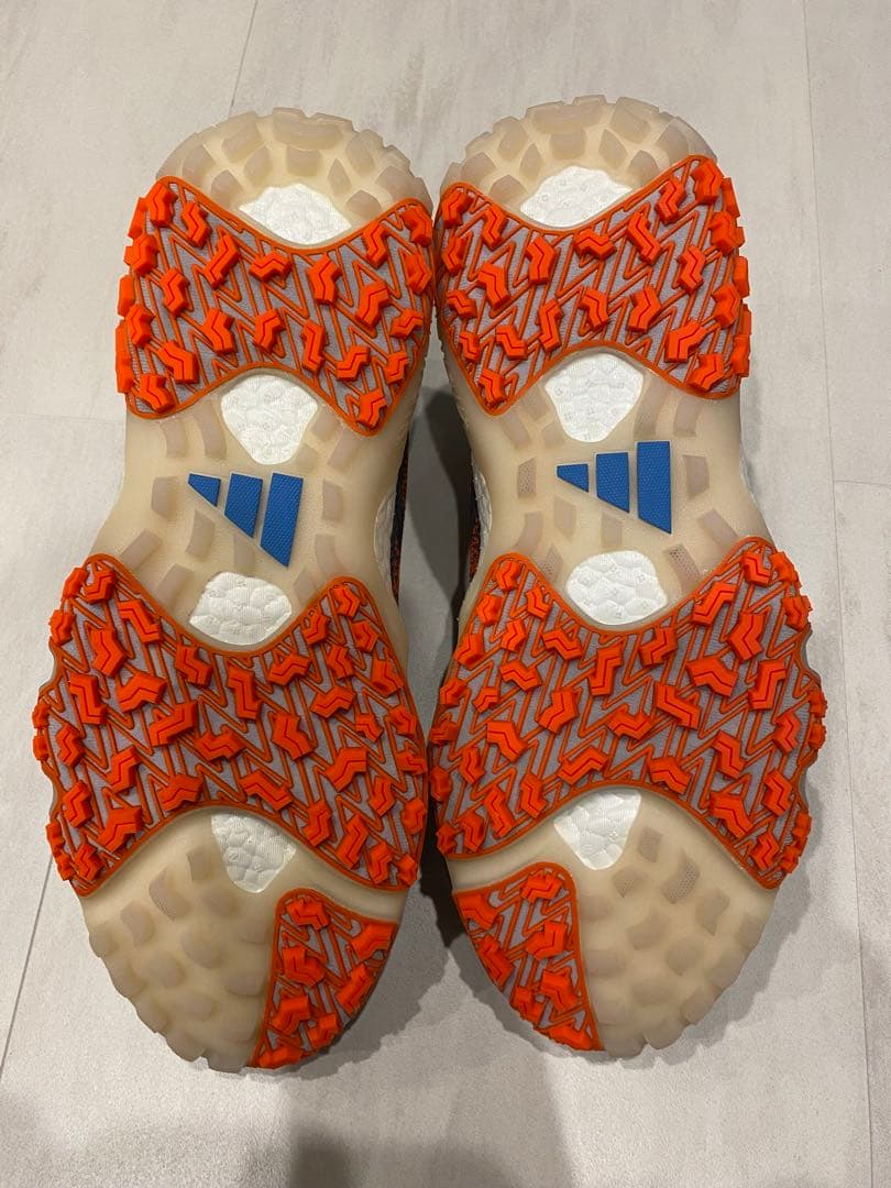 adidas ゴルフシューズ ダークグレー/オレンジ