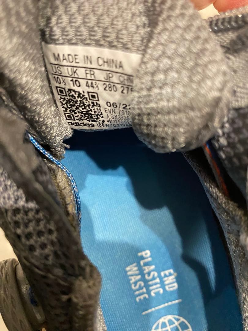 adidas ゴルフシューズ ダークグレー/オレンジ