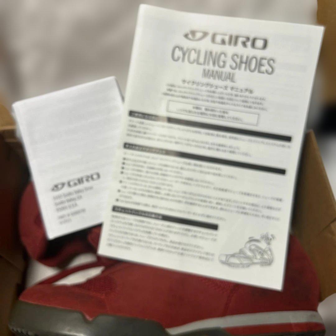 GIRO ビンディングシューズSpd ペダル金具付きサイズ25cm