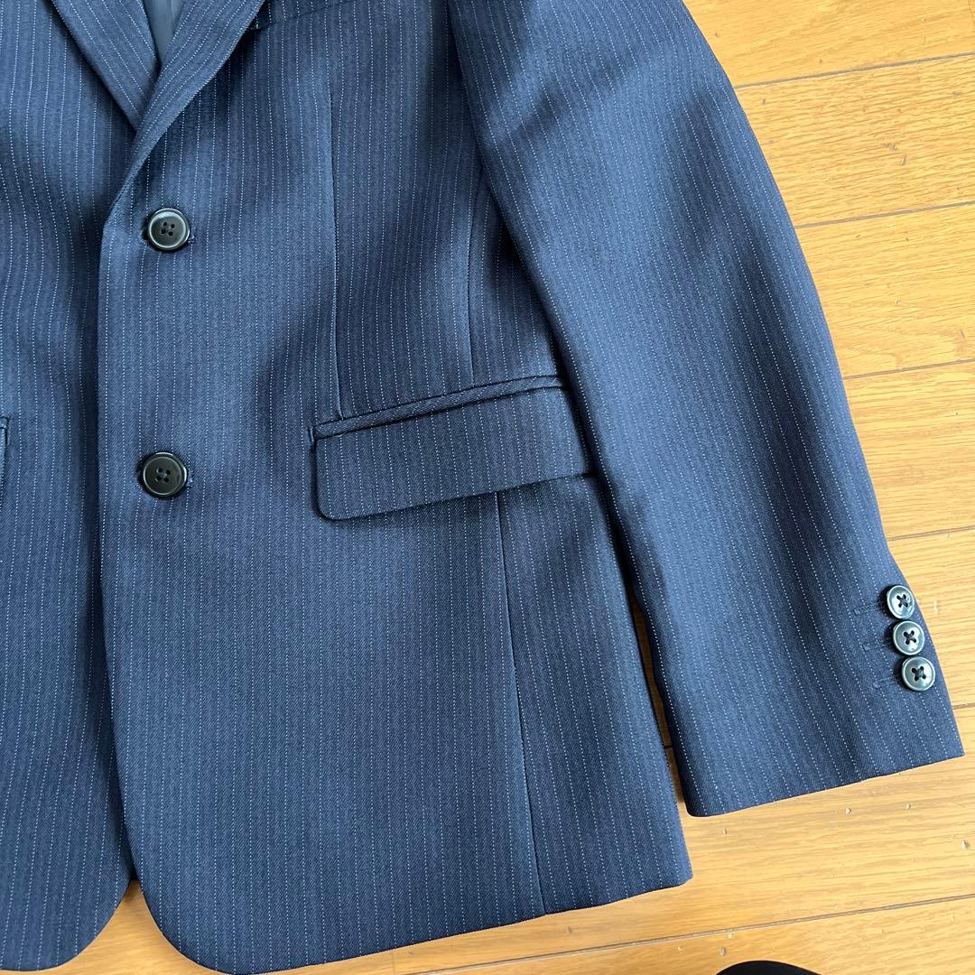 極美品✨⑤点フルセット　CHOPIN 黒スーツ　セットアップ150濃紺ネイビー