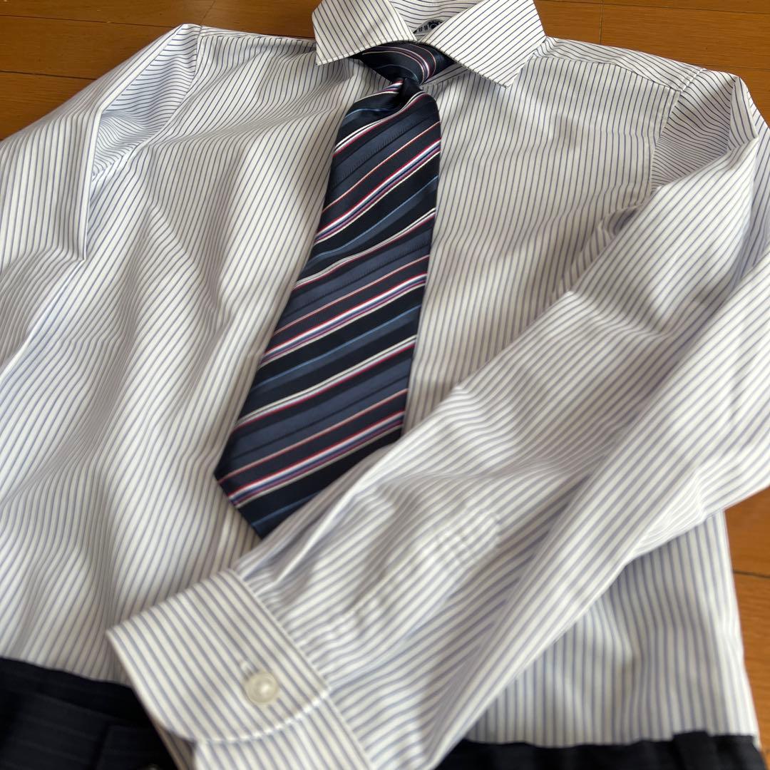 極美品✨⑤点フルセット　CHOPIN 黒スーツ　セットアップ150濃紺ネイビー