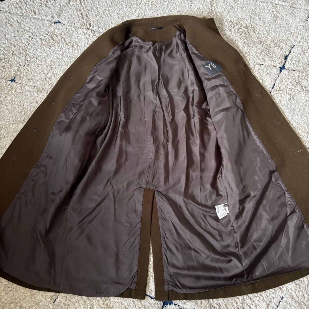 ワイズ　チェスターコート　ロング　ウール　ヨウジヤマモト　ブラウン　茶色　２