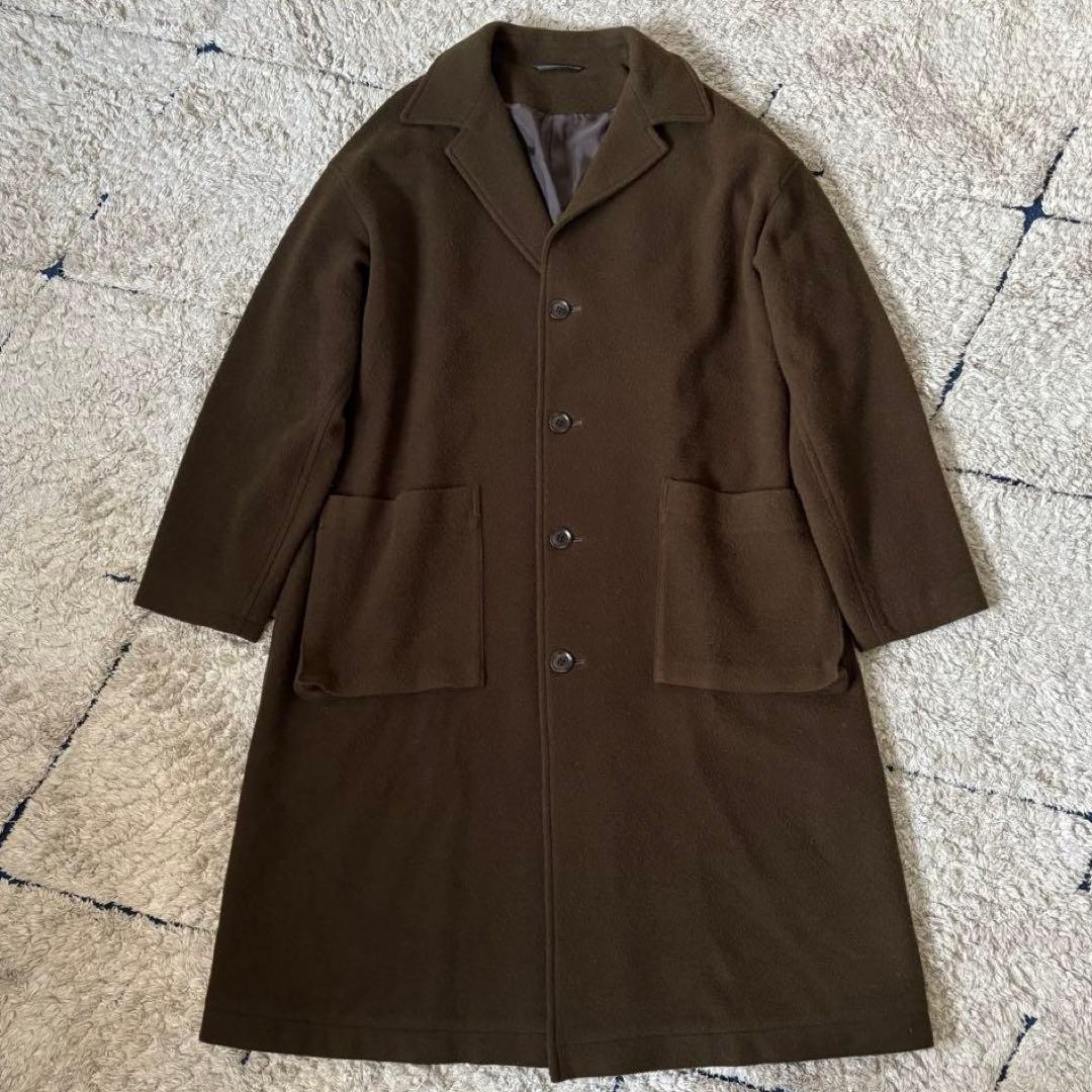 ワイズ　チェスターコート　ロング　ウール　ヨウジヤマモト　ブラウン　茶色　２