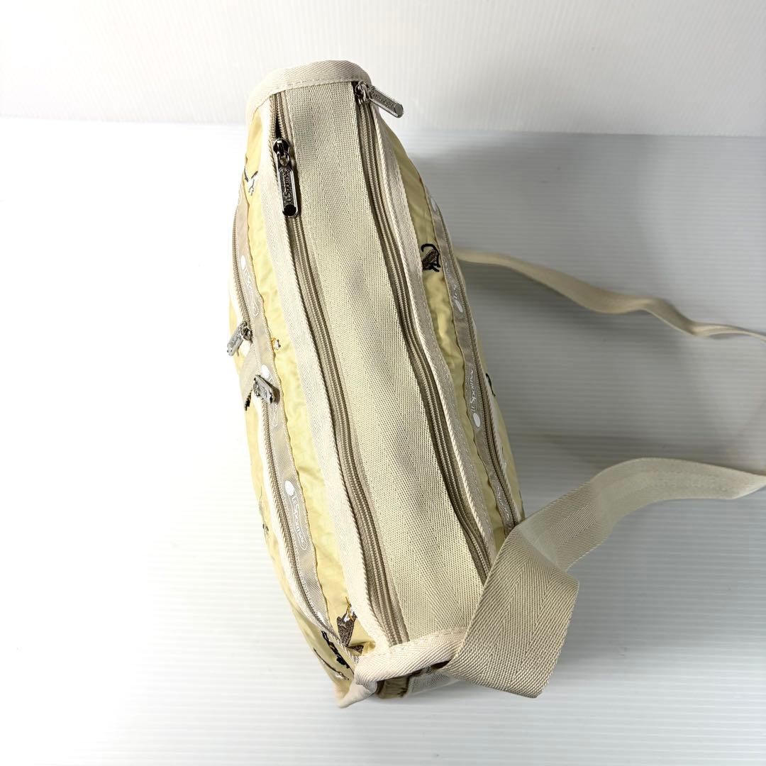 希少 新品 レスポートサック 猫刺繍 完売品 デラックスエブリデイ ベージュ