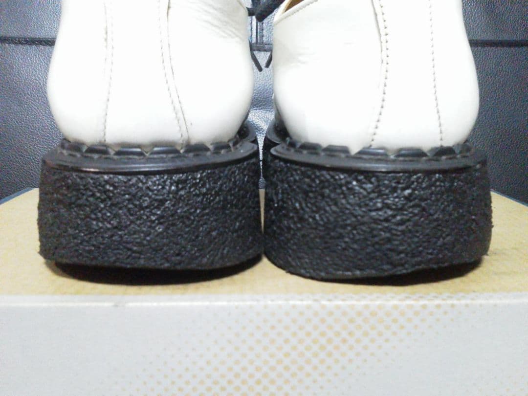 eCox 英国製 ラバーソール UK7 白 男女可 厚底 清春