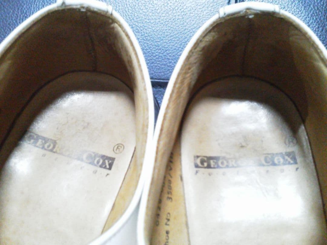 eCox 英国製 ラバーソール UK7 白 男女可 厚底 清春