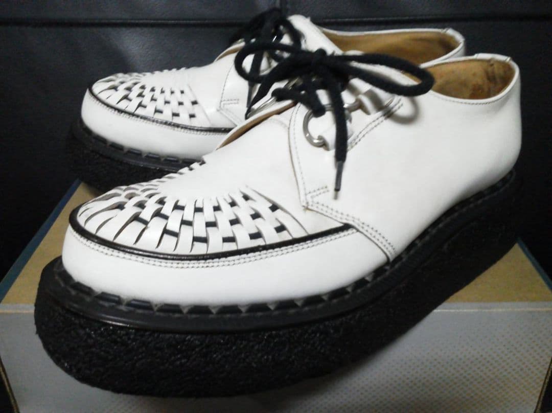 eCox 英国製 ラバーソール UK7 白 男女可 厚底 清春