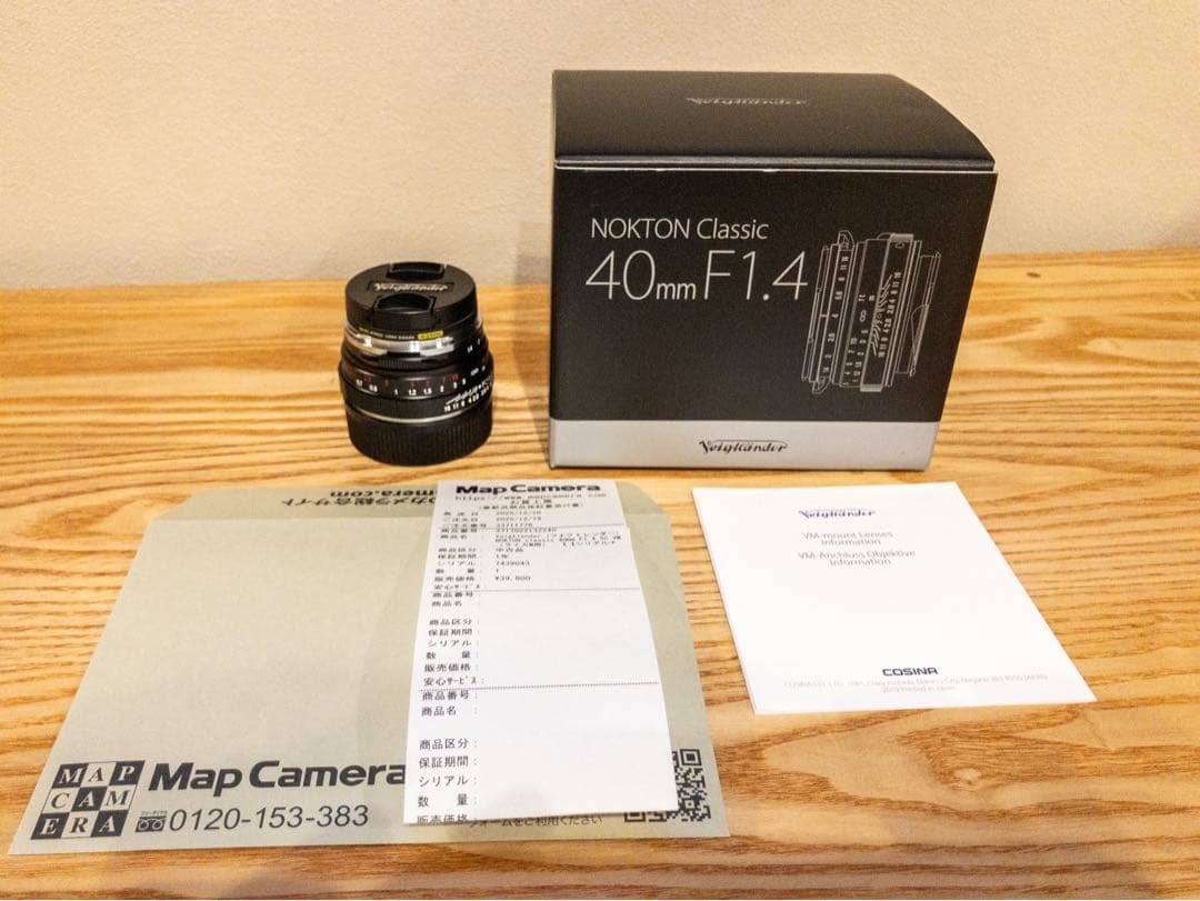 【美品：保証期間内】NOKTON Classic 40mm F1.4 SC VM