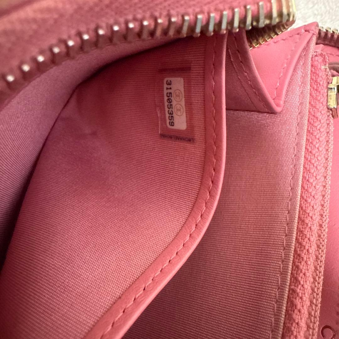 Chanel ピンク キルティング 長財布