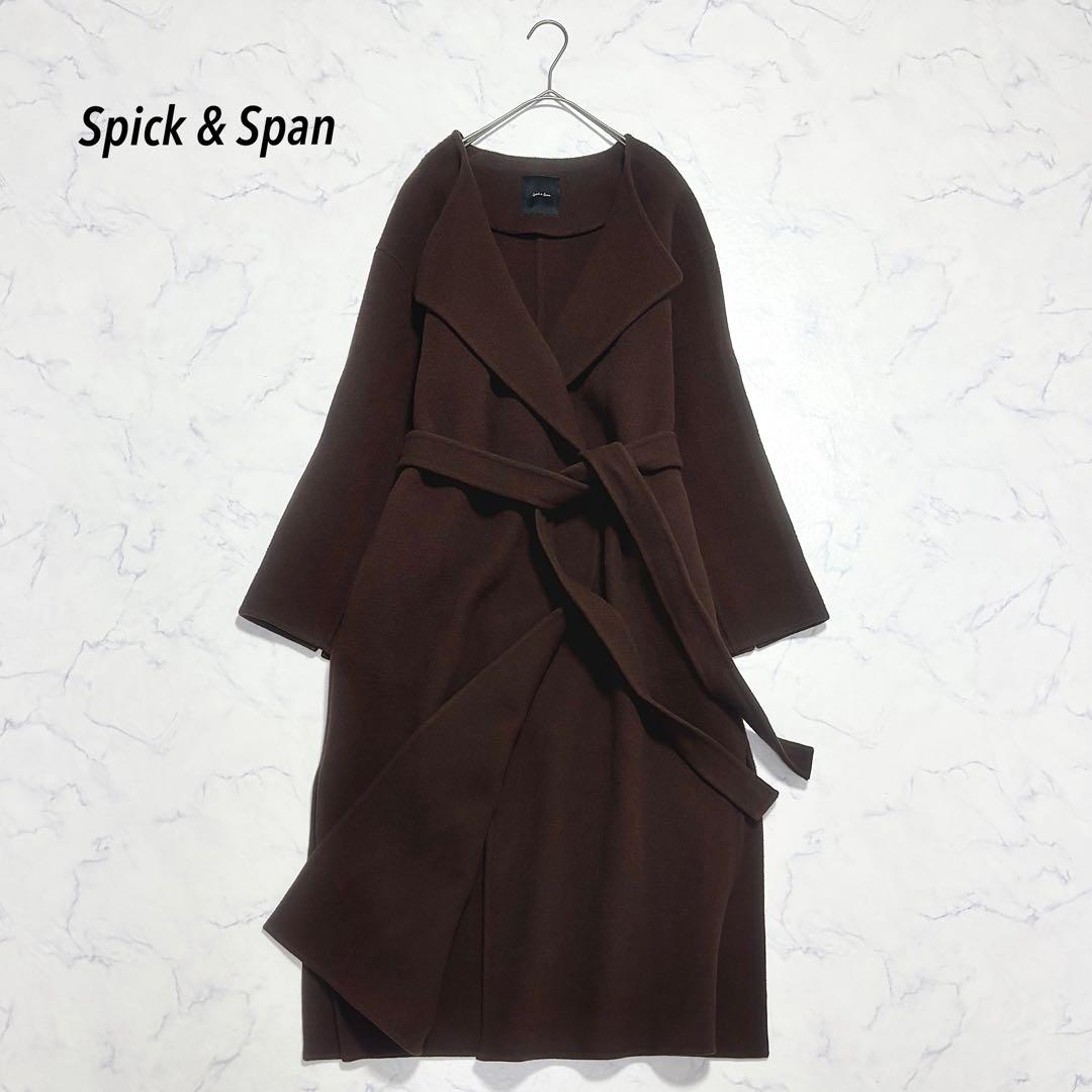 Spick&Span スピックアンドスパン / ヴェロアフォールドラペルコート