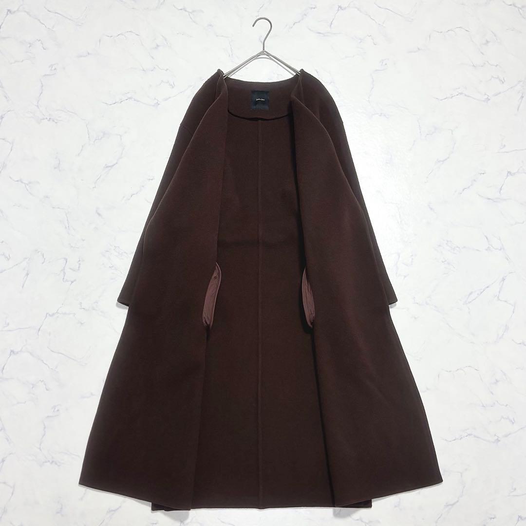 Spick&Span スピックアンドスパン / ヴェロアフォールドラペルコート