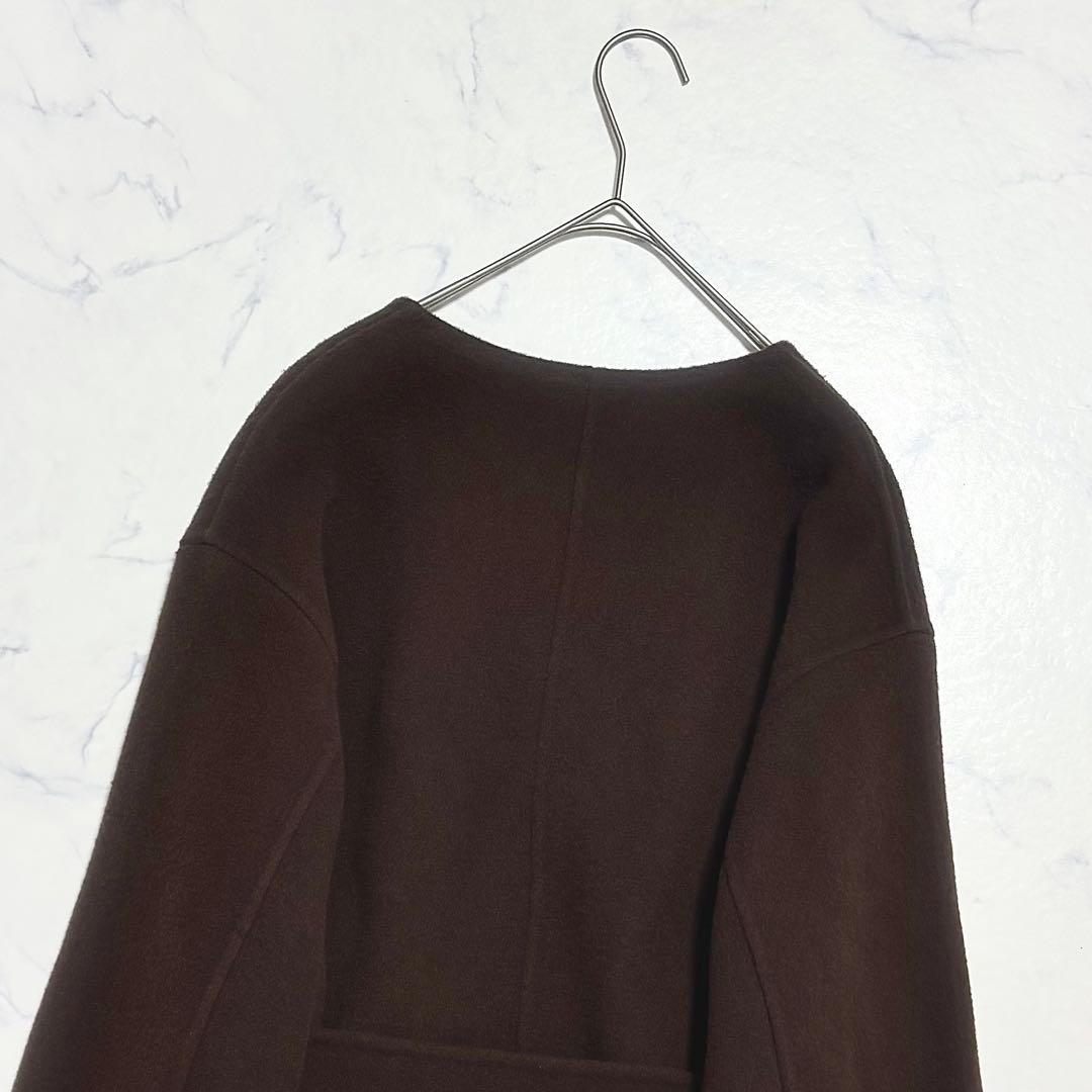 Spick&Span スピックアンドスパン / ヴェロアフォールドラペルコート