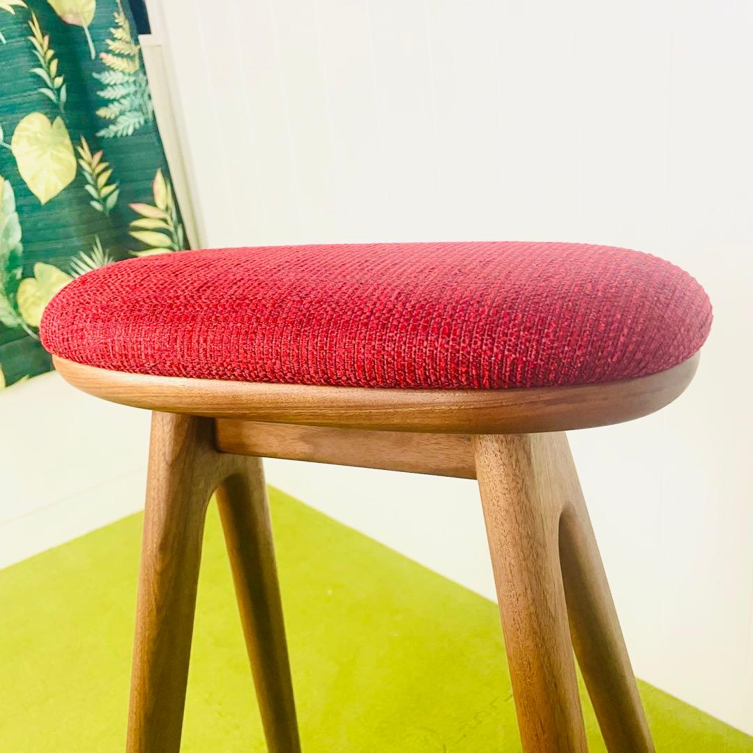 【極美品】ナガノインテリア スツール 木製 コッペスツール