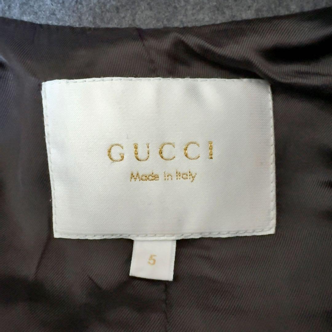 【美品】グッチ チルドレン ダッフルコート カシミヤ シェリーライン 5サイズ