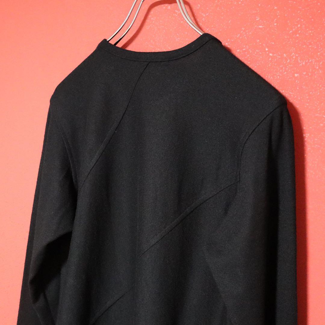 Y's ヨウジヤマモト 90s 斜めステッチ ZIGZAG 変形デザイン ロンT