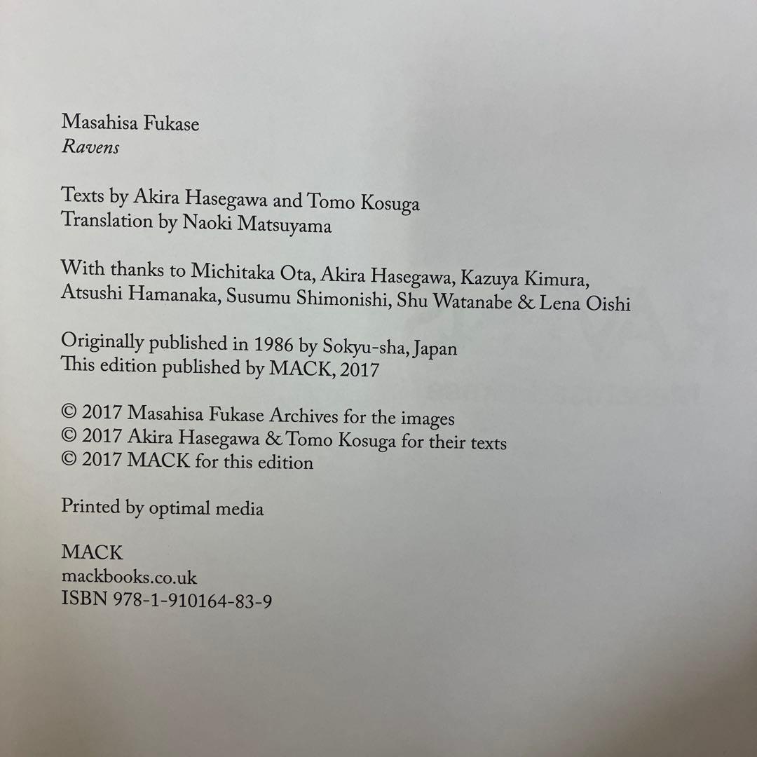 RAVENS 鴉 深瀬昌久写真集 2017年初版