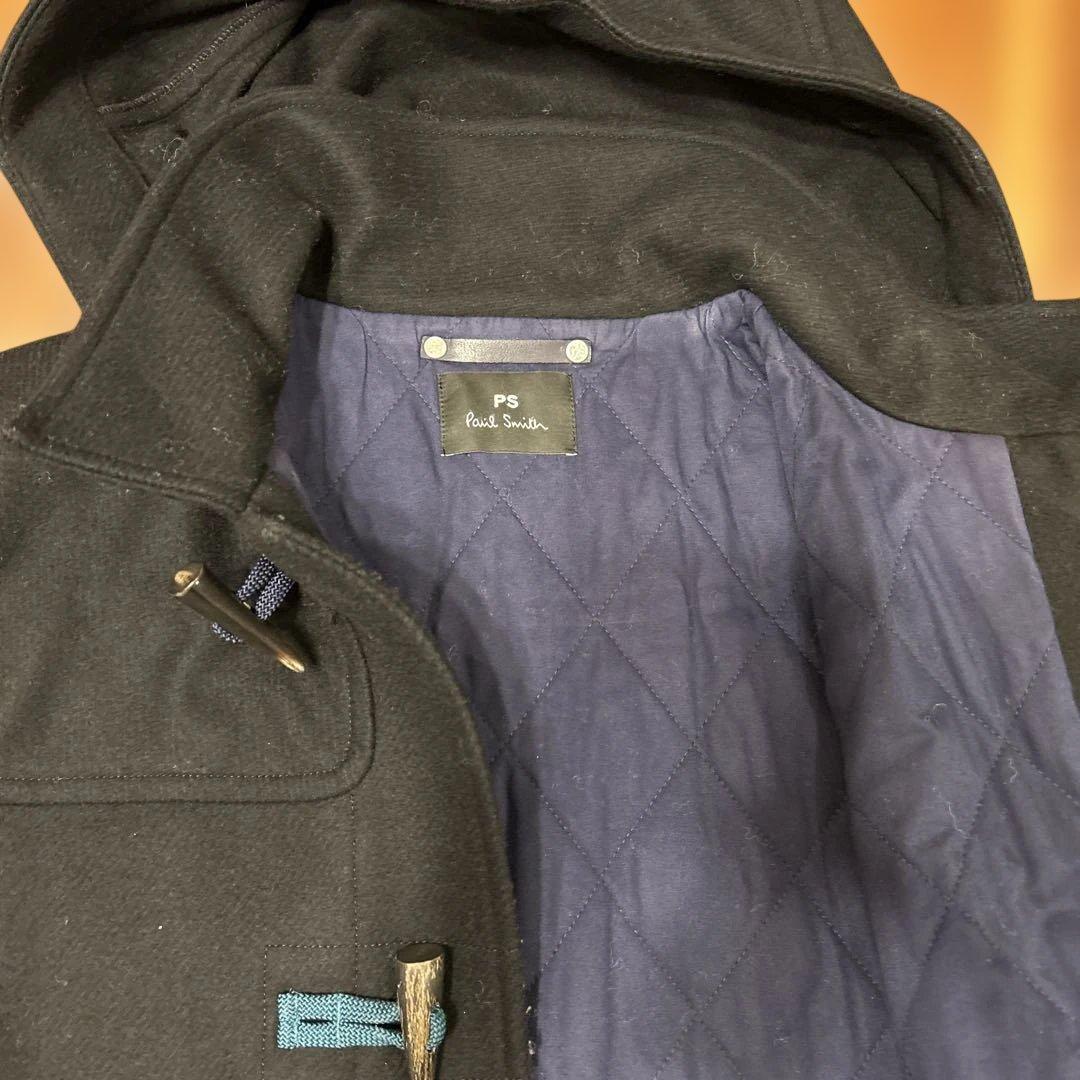 ポールスミス ブラック ダッフルコート フード付き