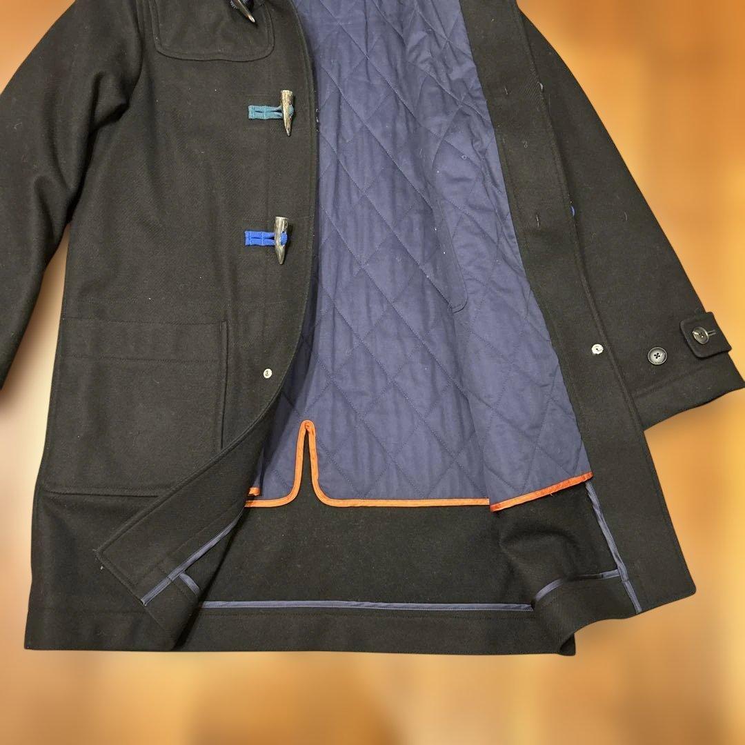 ポールスミス ブラック ダッフルコート フード付き