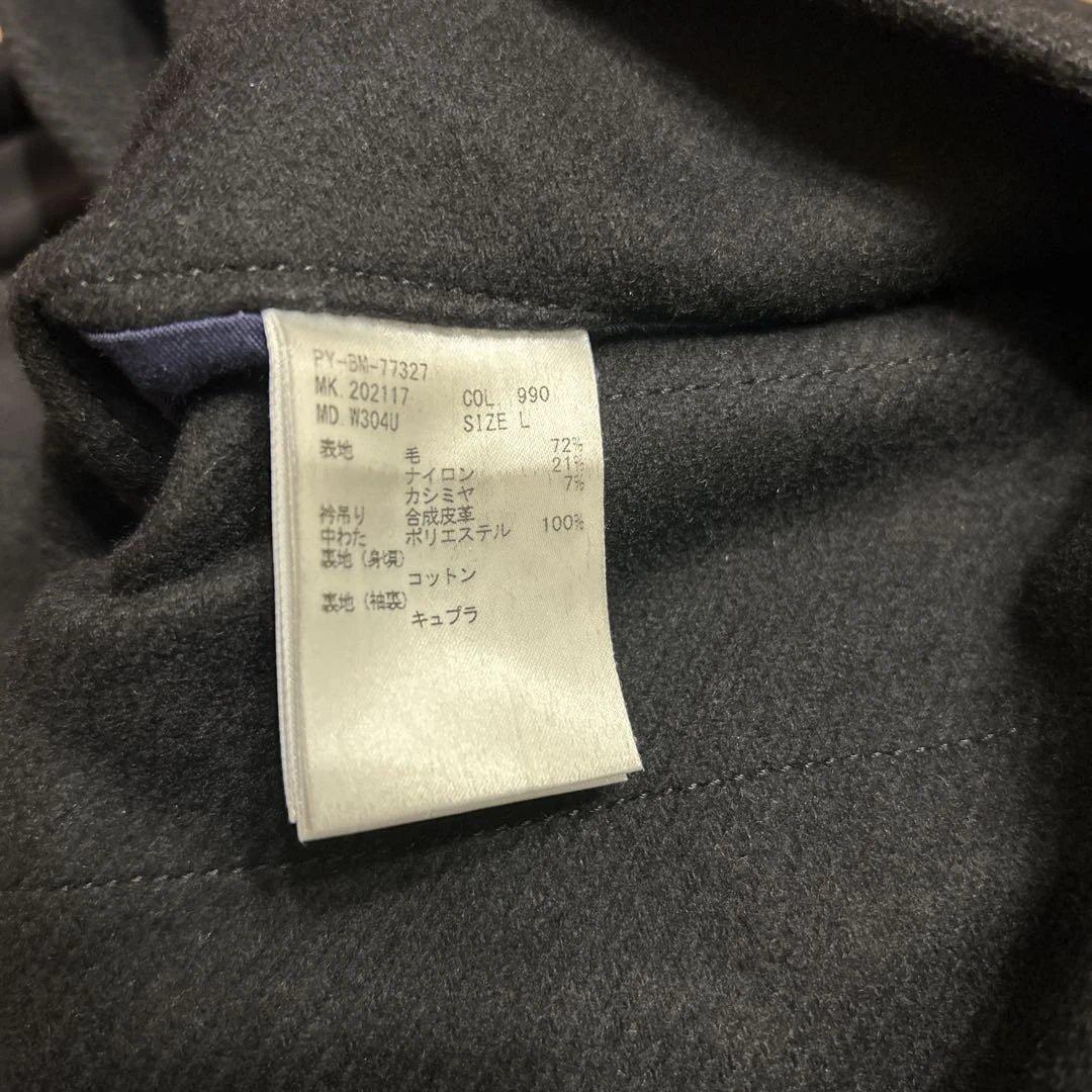 ポールスミス ブラック ダッフルコート フード付き