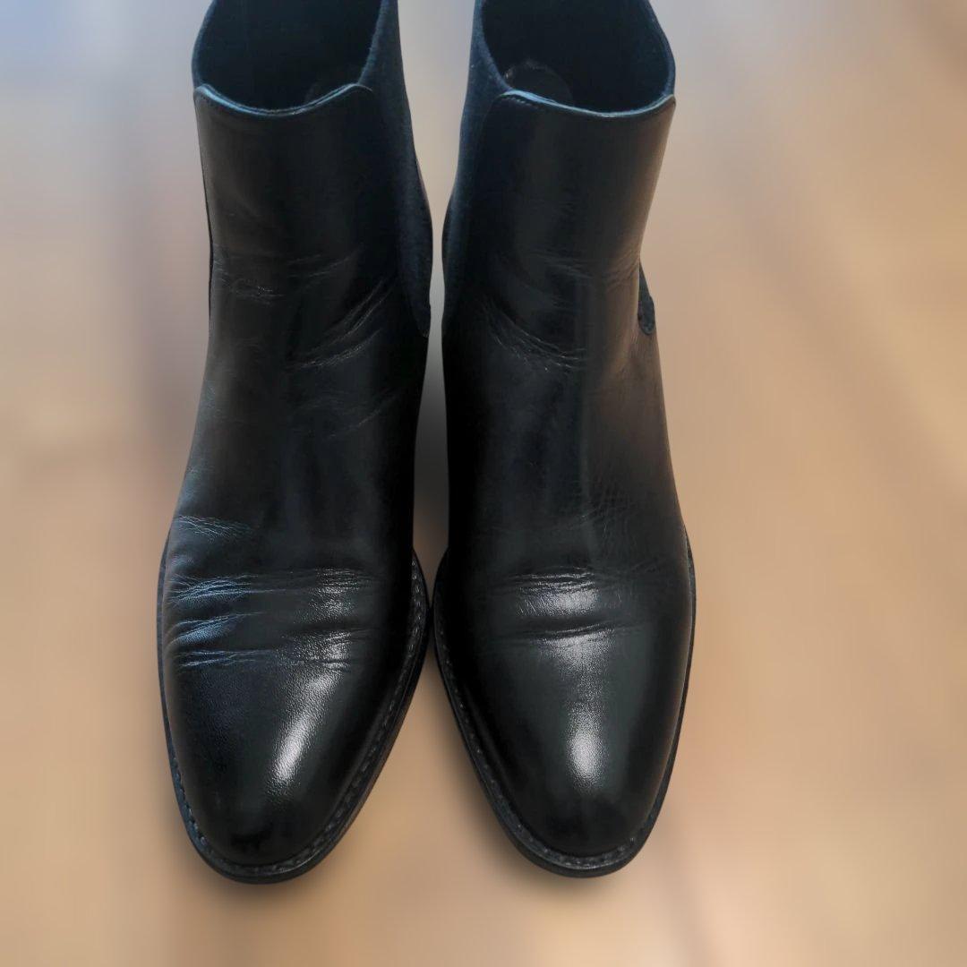 サイドゴアショートブーツ37〈TOMORROWLAND/GALERIE VIE〉