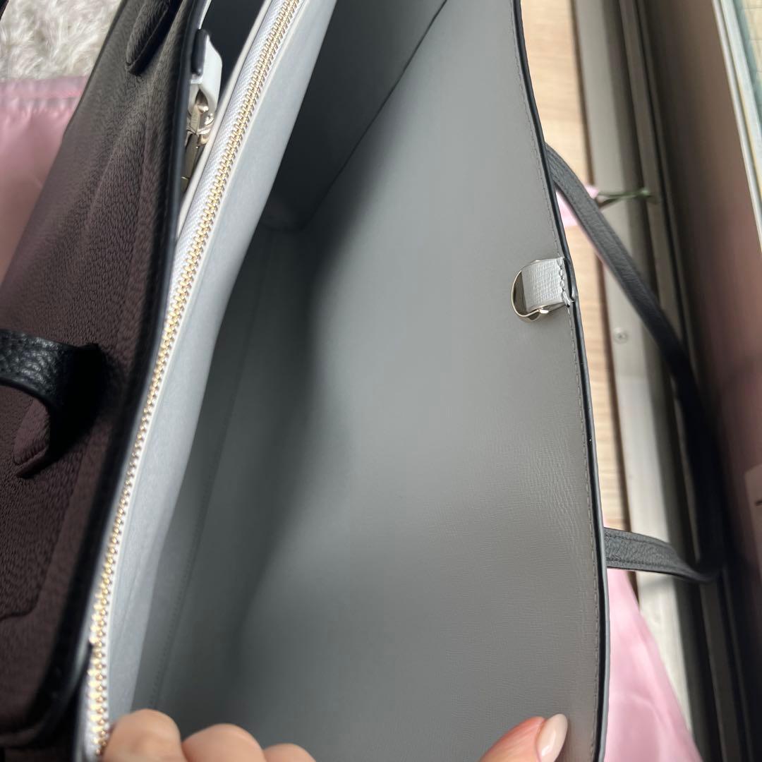 Kate Spade ブラック ノットラージ　トート A4対応バッグ