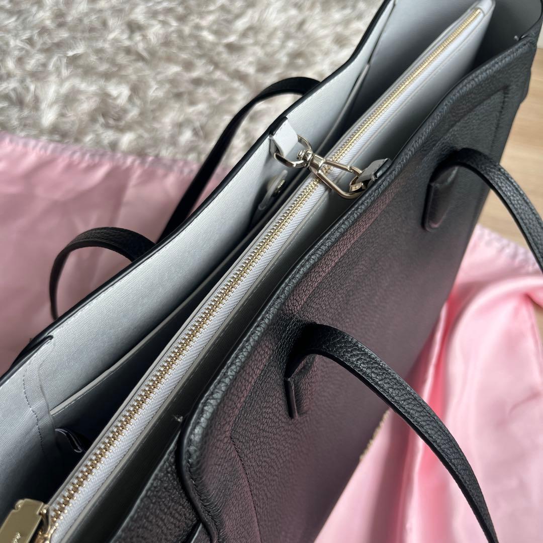 Kate Spade ブラック ノットラージ　トート A4対応バッグ