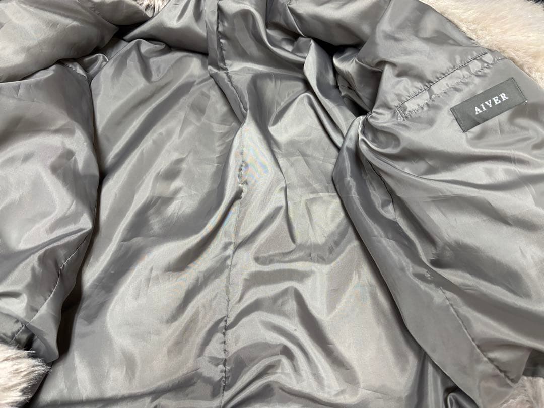 AIVER　ショートフェイクファーコート