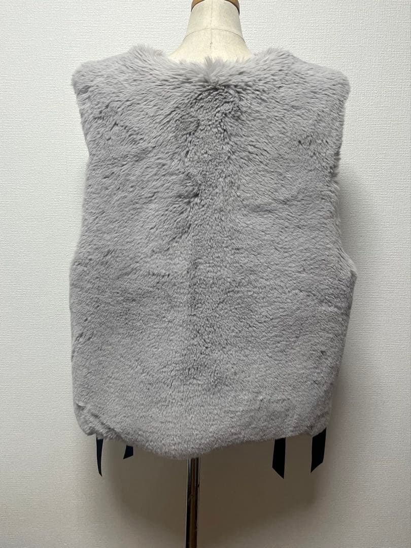 Lemonplet レモンプレット　ファーベスト　エコファー　グレー　リボン