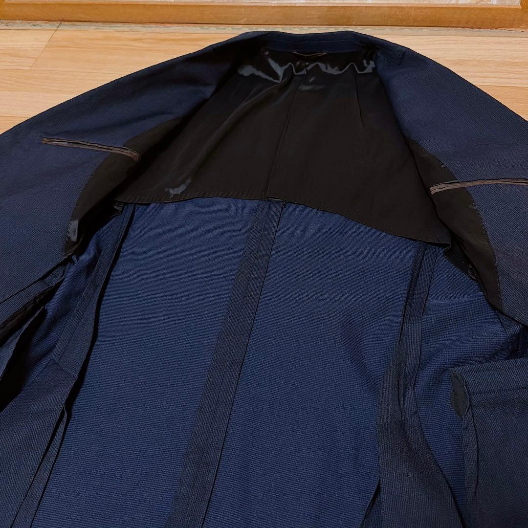 ブラックレーベルクレストブリッジ スーツ　羊毛　ネイビー　L 御幸毛織