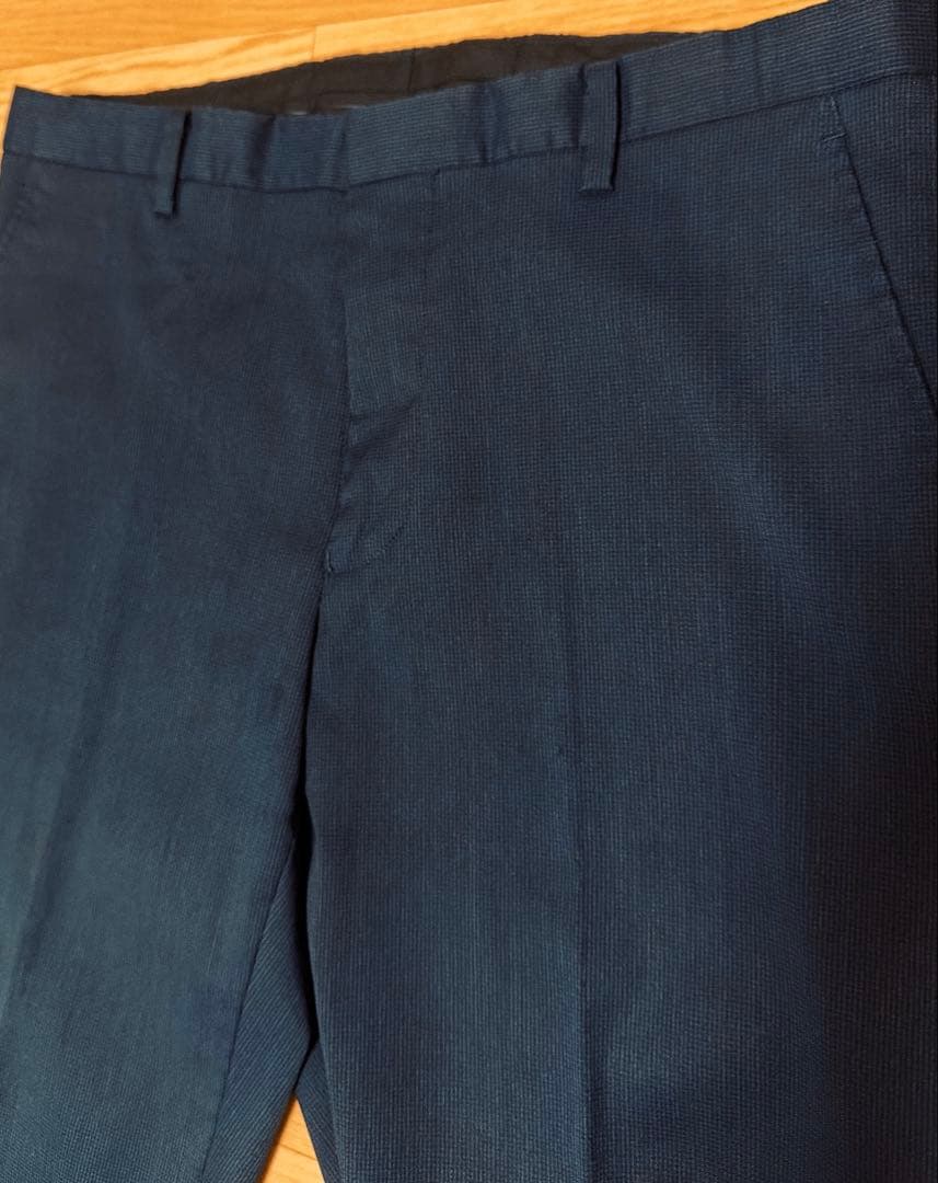 ブラックレーベルクレストブリッジ スーツ　羊毛　ネイビー　L 御幸毛織