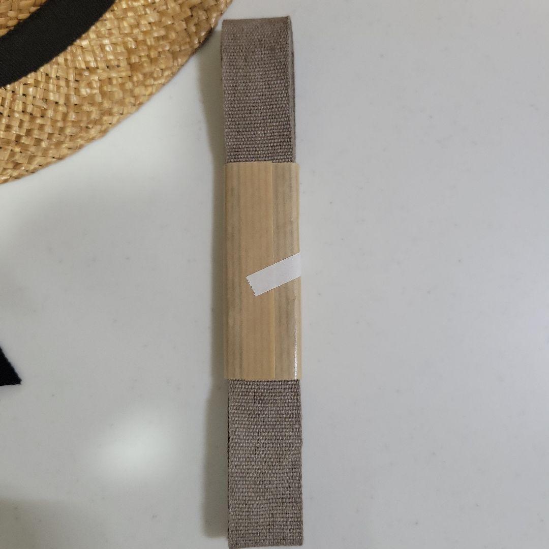 カワムラ帽子店、瑠璃、草木染めリボン、カンカン帽