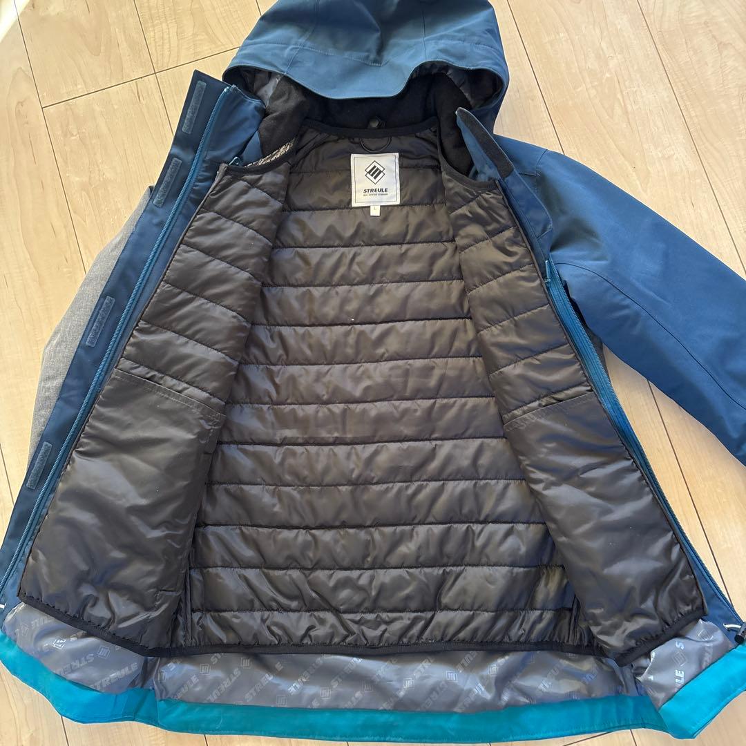 STREULE スキーウェア L ネイビー/グレー/ターコイズ