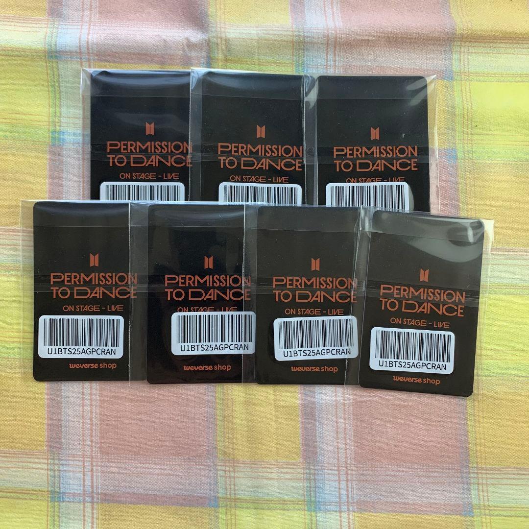 PTD BTS 予約購入特典 トレカ 7枚セット