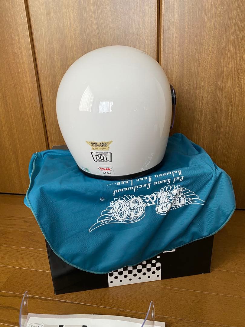 TT&CO.スター フルフェイスヘルメット ホワイト
