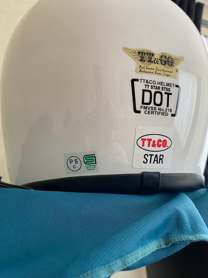 TT&CO.スター フルフェイスヘルメット ホワイト