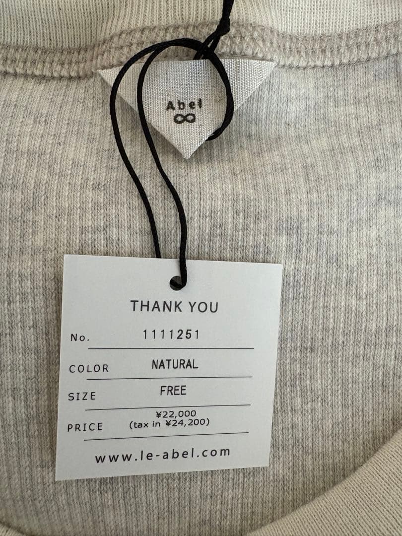 【新品】Abel Tokyo リブTシャツ 長袖