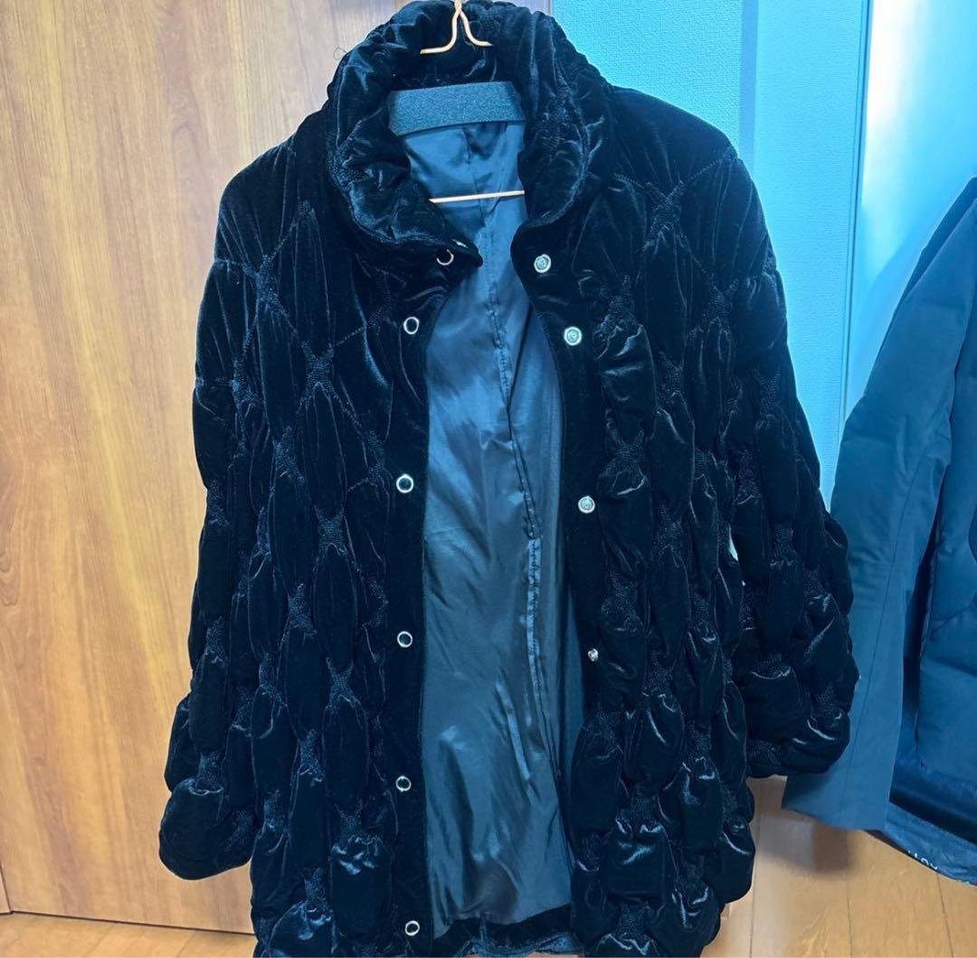 ジャケット・アウター VELOUR QUILTING STAND COLLAR BLOUSON