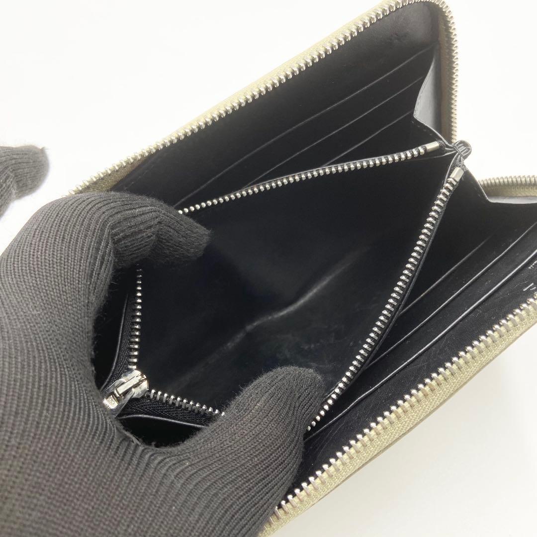 LOEWE ロエベ　リピート　アナグラム　長財布　ラウンドジップ　ライトグリーン