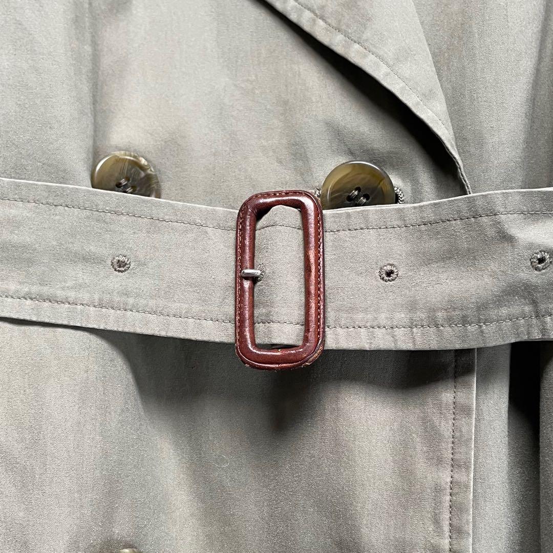 Burberrys バーバリーカーキトレンチコートノバチェックライナーベルト付属