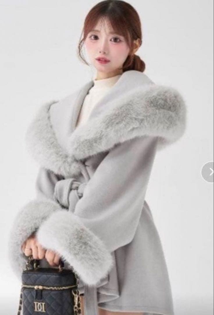 Darich ダーリッチ ウエストベルトプリンセスラインコート