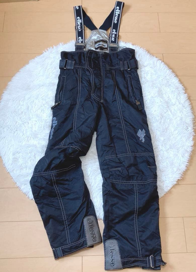 エレッセ⭕️スノボスーツ　ジャンプスーツ　スキー　つなぎ　希少　黒　ellesse