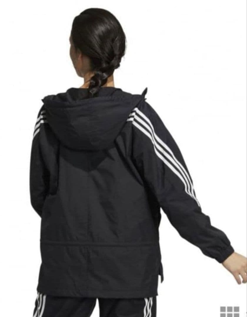 adidas ブラック ウインドウブレーカー上下セット