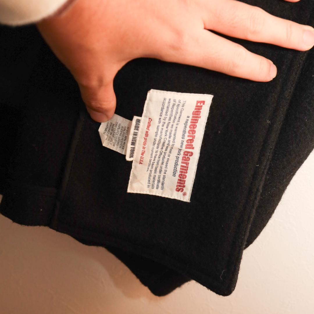 【美品】ENGINEERED GARMENTS ブラックピーコート S