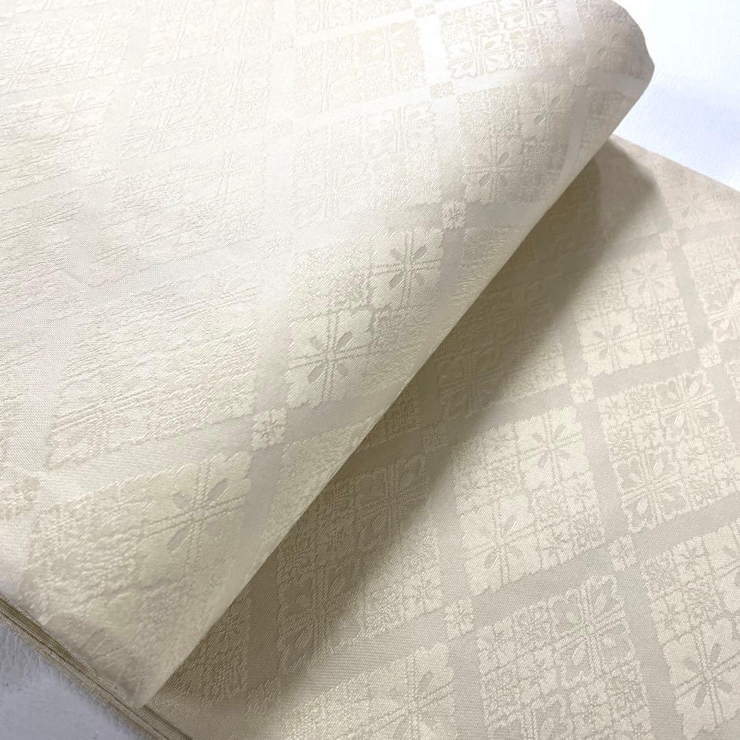 専用帯4982 ●丸勇謹製 雪月花 高級 正絹 六通 袋帯