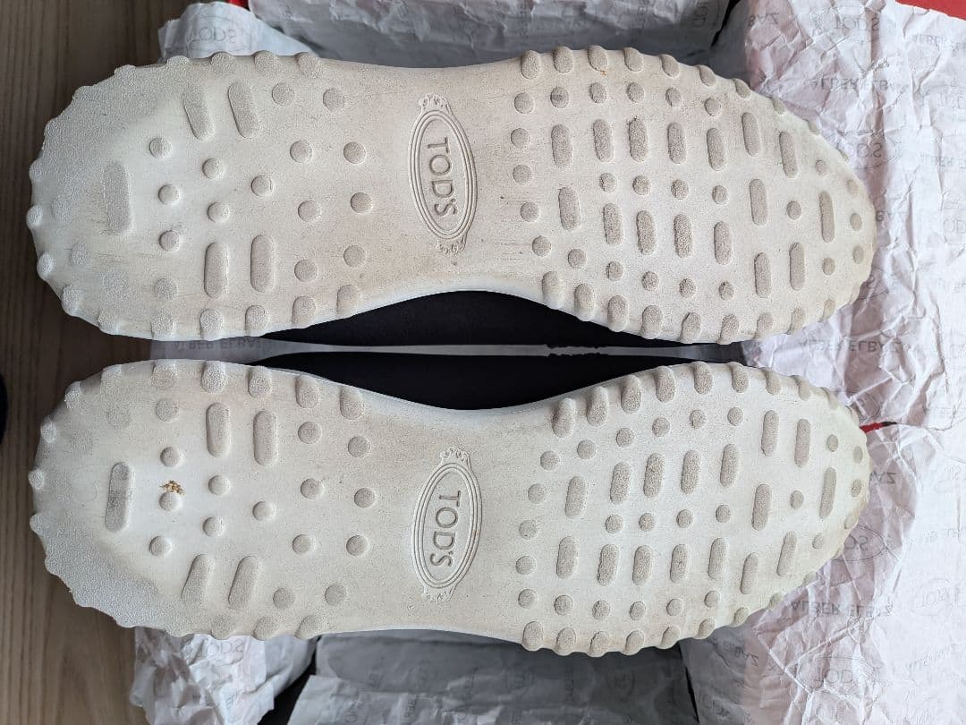 TOD'S ブラック モカシンスニーカー 37