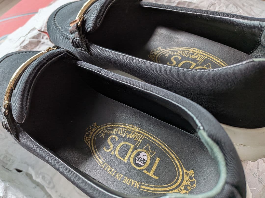 TOD'S ブラック モカシンスニーカー 37