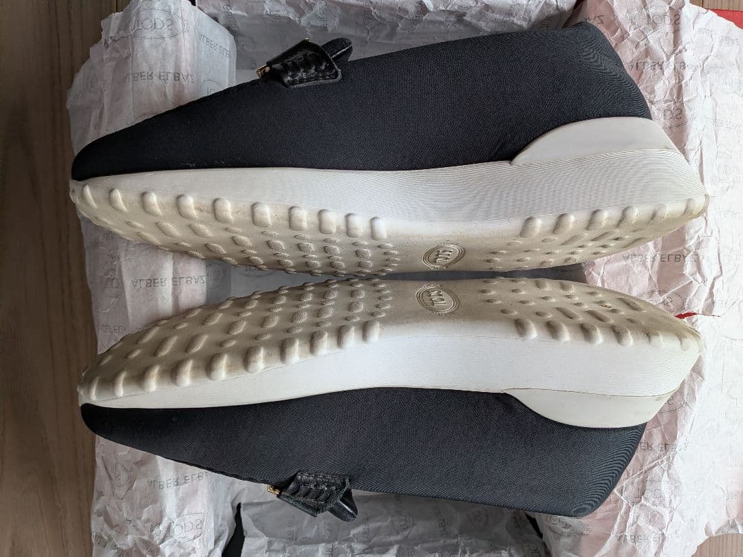 TOD'S ブラック モカシンスニーカー 37